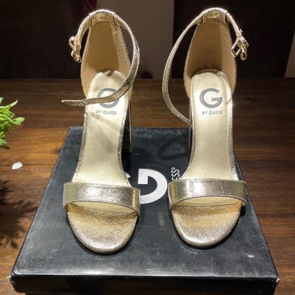 Guess Gold heel sandals